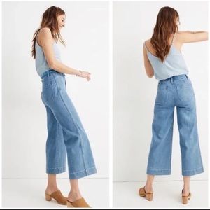 Madewell Emmett Wide Leg Crop M2239 Size 24